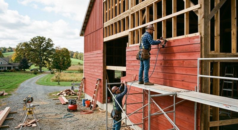Barn Siding Replacement in New Lebanon, OH