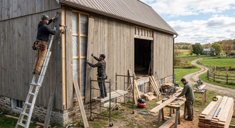 Barn Siding Replacement in Preble County, OH