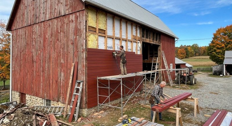 Barn Siding Replacement in Springboro, OH
