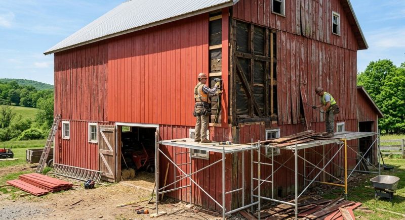 Barn Siding Replacement in Waynesville, OH