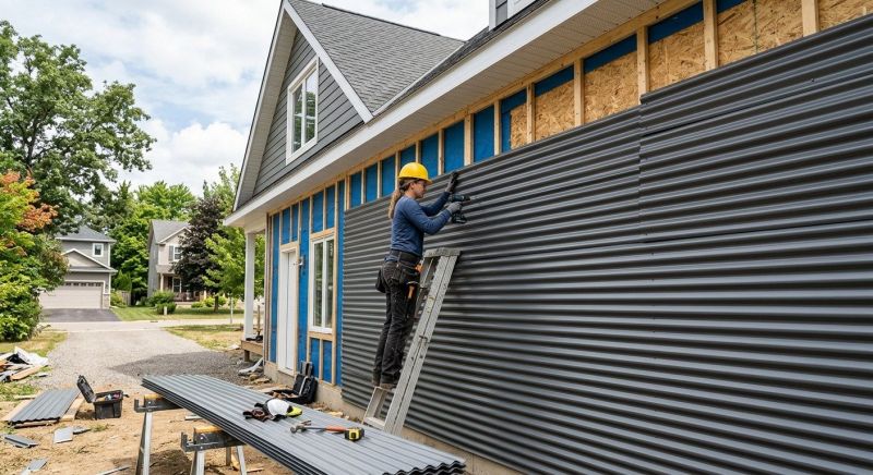 Corrugated Siding Installation in Butler County, OH