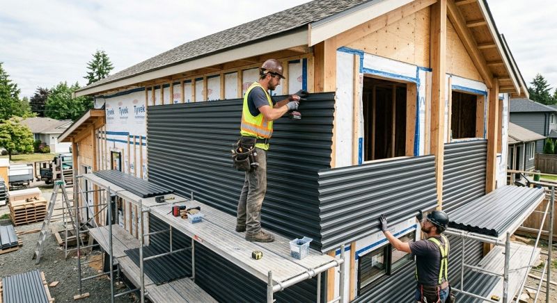 Corrugated Siding Installation in Butler County, OH