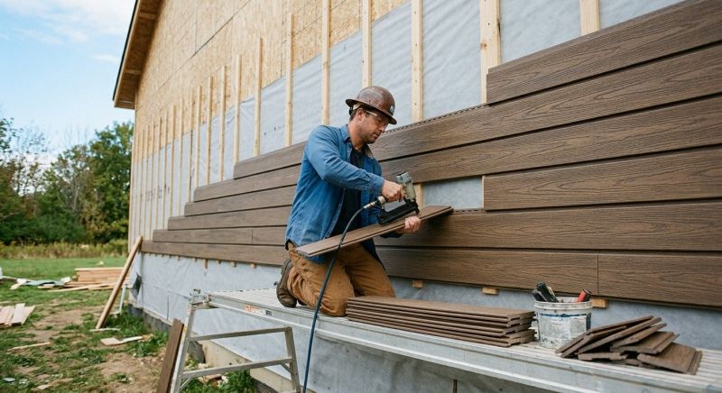 Faux Wood Siding Installation in Eaton, OH