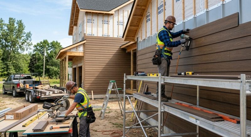 Faux Wood Siding Installation in Goshen, OH