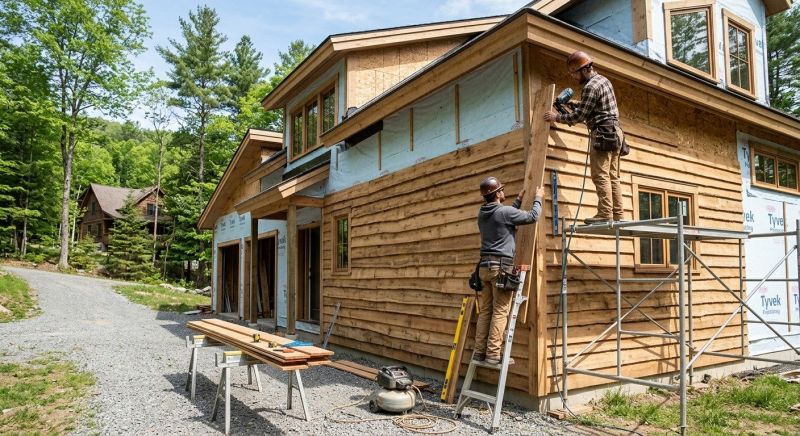 Faux Wood Siding Installation in Goshen, OH