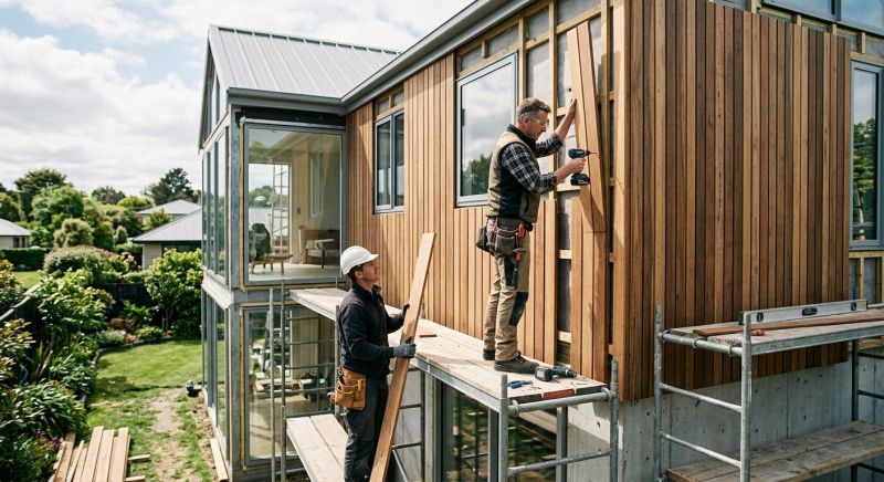 Hardwood Cladding Installation in Butler County, OH