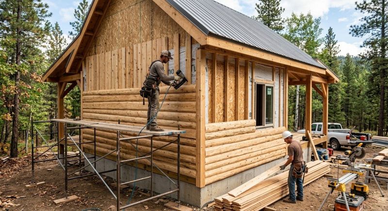 Log Home Siding Installation in Butler County, OH