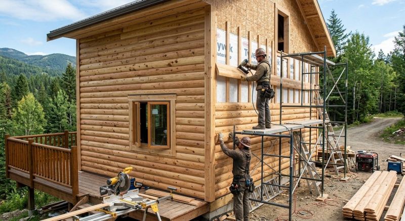 Log Siding Installation in Newport, KY