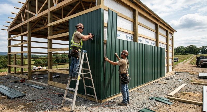 Metal Barn Siding Installation in Butler County, OH