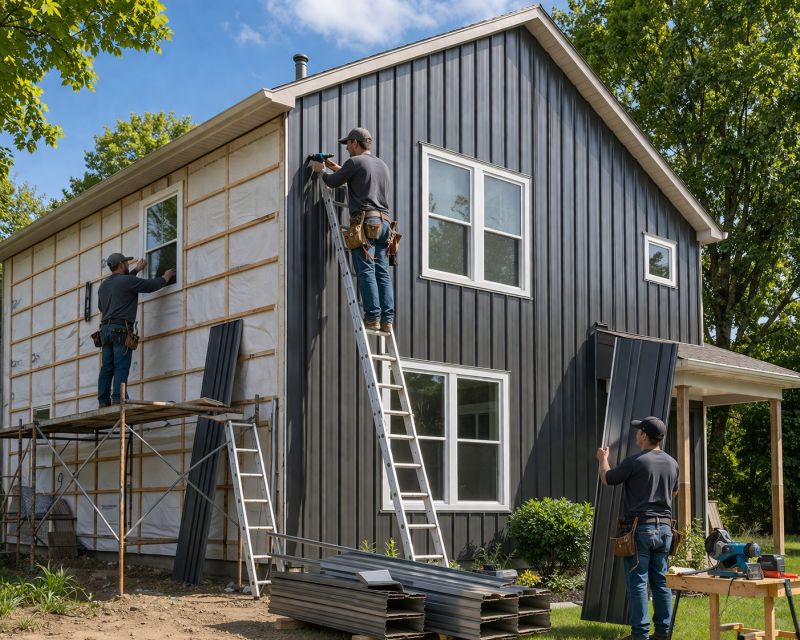 Sheet Metal Siding Replacement in Butler County, OH