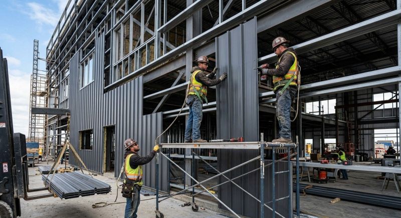 Steel Cladding Installation in Butler County, OH