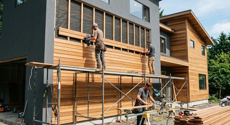 Wood Cladding Installation in Eaton, OH