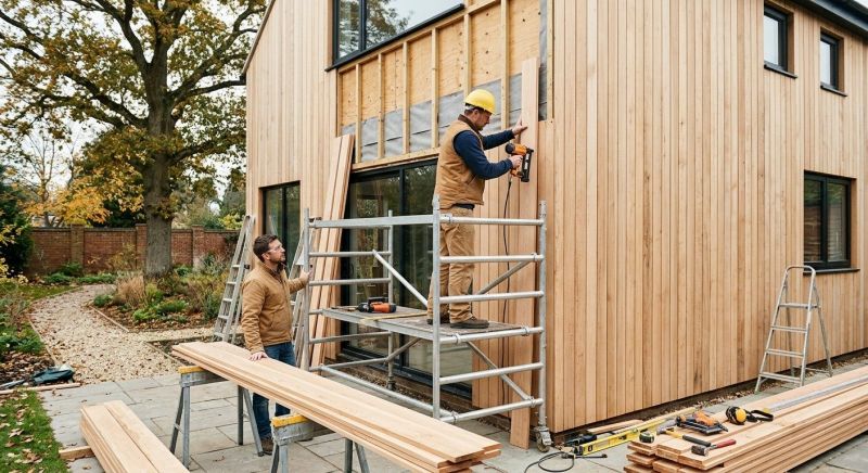 Wood Cladding Installation in Butler County, OH