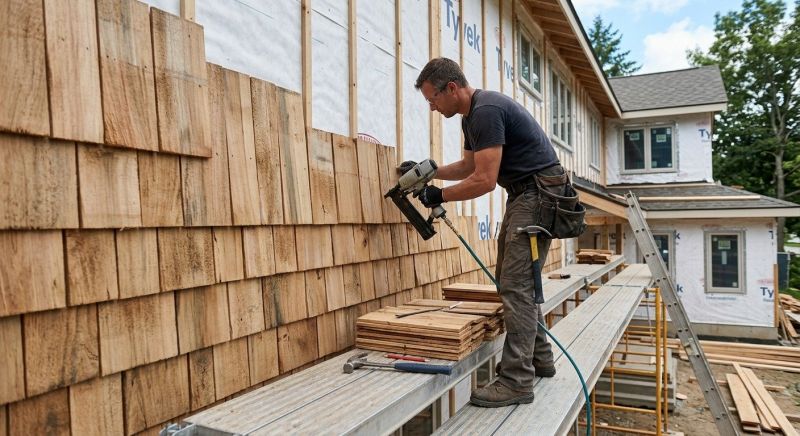 Wood Shake Siding Installation in Butler County, OH